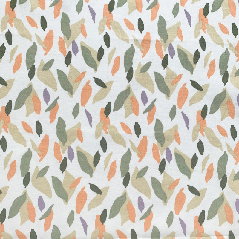 Printed Cotton GIGLIO Off-White / Spring Multicolored